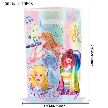 Star Taylor Party Gift Bags - Festive Birthday Decor &amp; Favors gift bag / 10PCS
