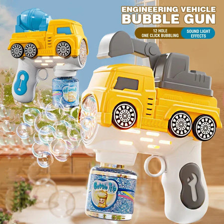 Handheld Bubble Gun Car Model &ndash; LED Light Bubble Blower