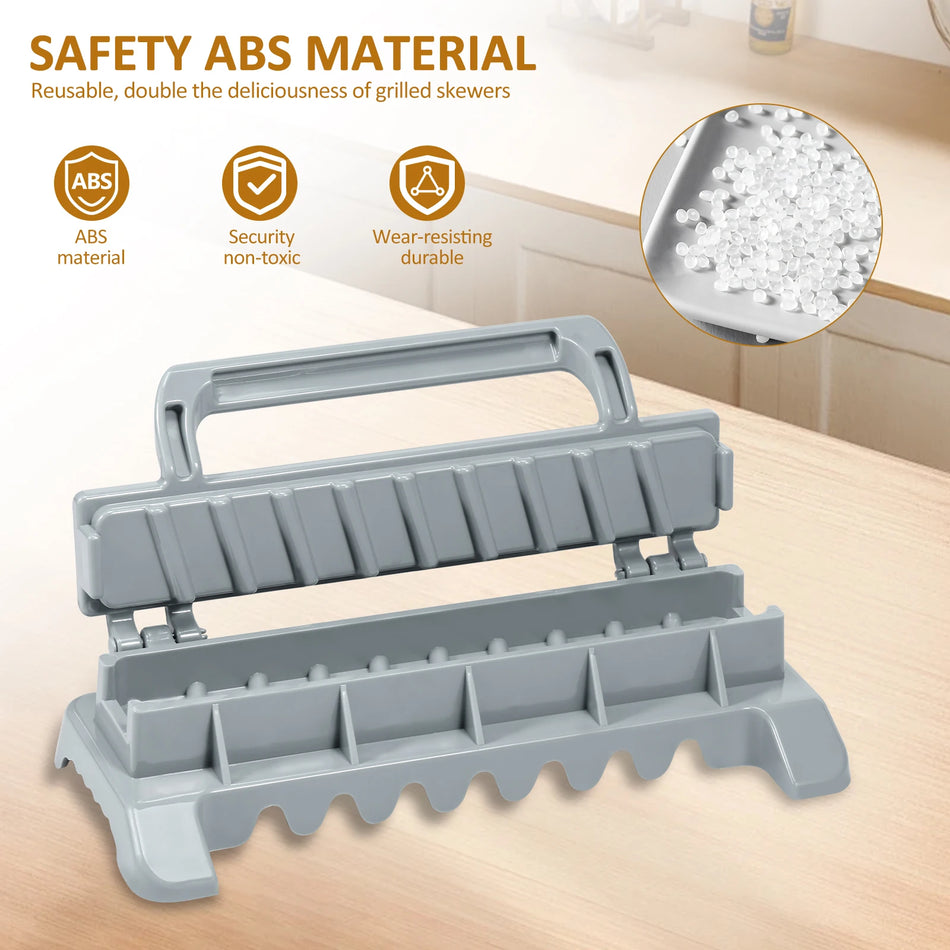 Portable Kebab Maker - Easy Manual Reusable Tool for Perfect Grilling
