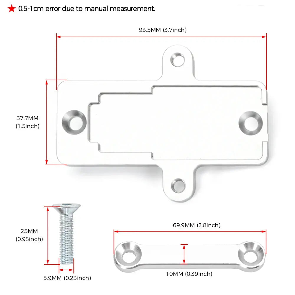 Flex Fuel Sensor Mount Bracket For GM Continental Style AC Delco 13577429 Billet 6061 57824279 by InterCyprus Trading Ltd