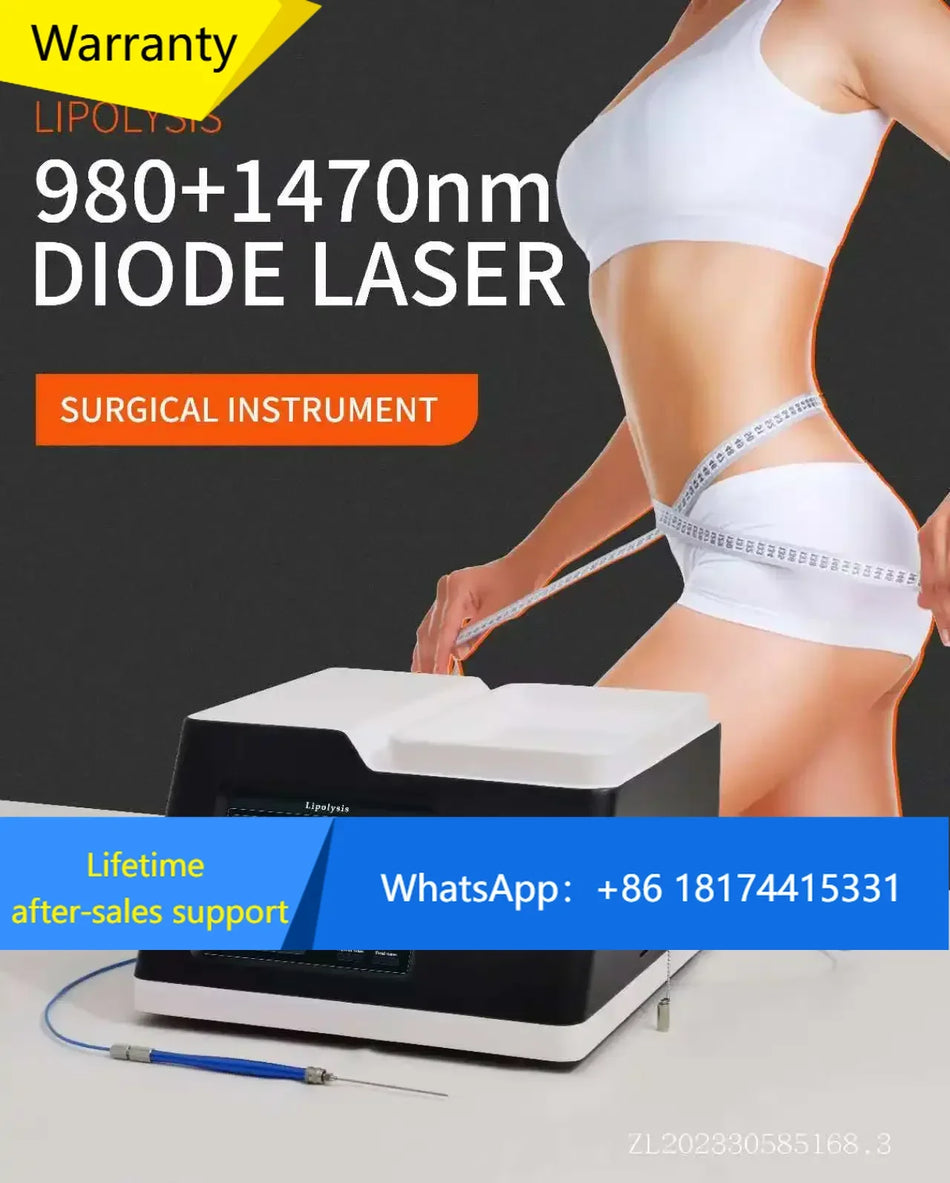 Láser de Diodo de Doble Longitud de Onda 1470nm 980nm para Venas Araña