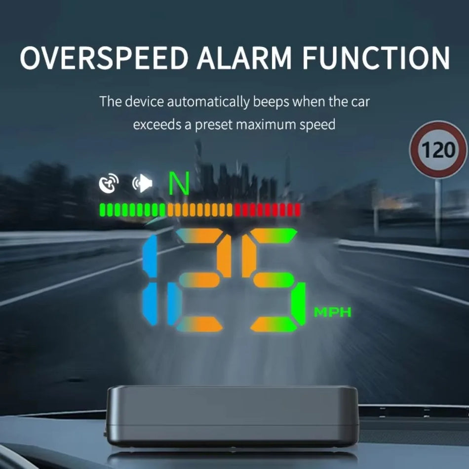 GPS Head-Up Display pre autá, univerzálny HUD rýchlomer s meradlom
