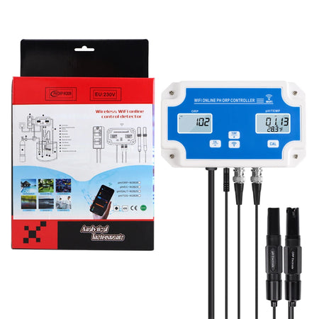 3 In1 WiFi PH ORP Temp Meter Water Tester - App Control EU Plug