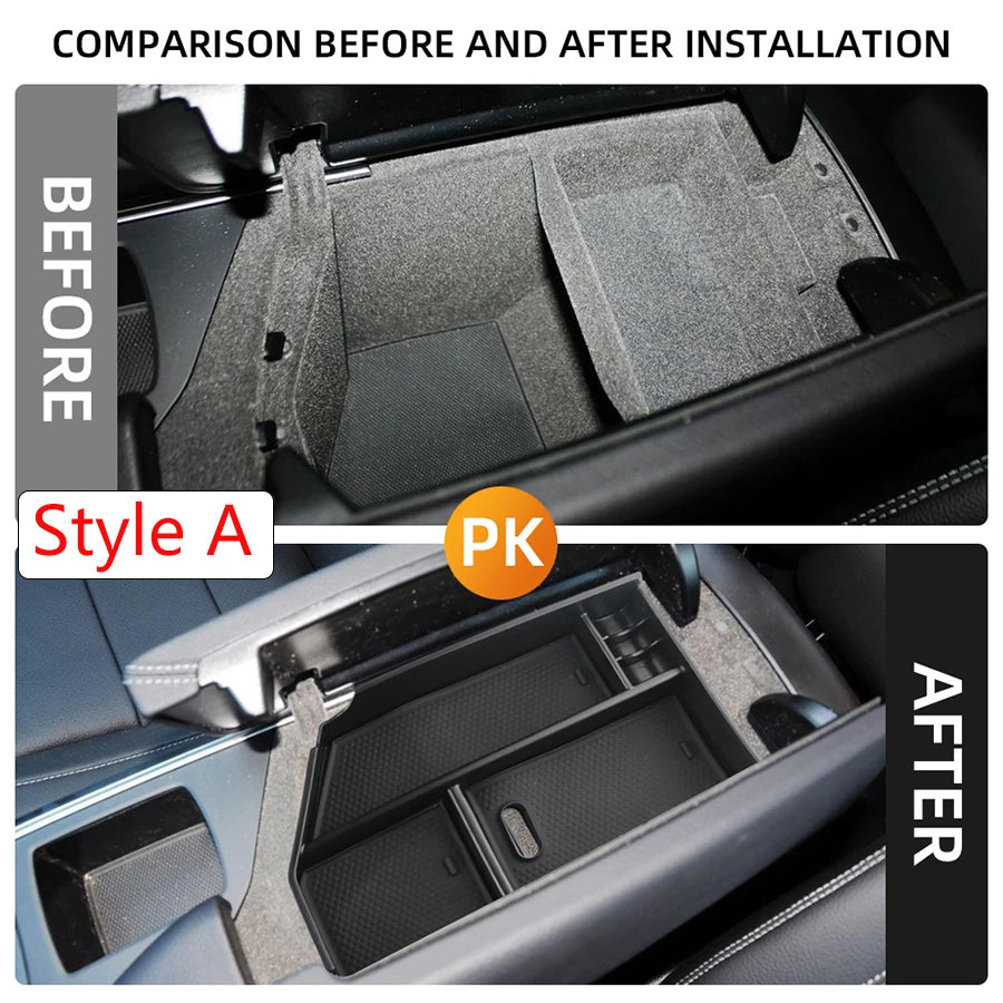 Center Console Armrest Storage Box Organizer for Mercedes-Benz ML GL GLS ABS Plastic