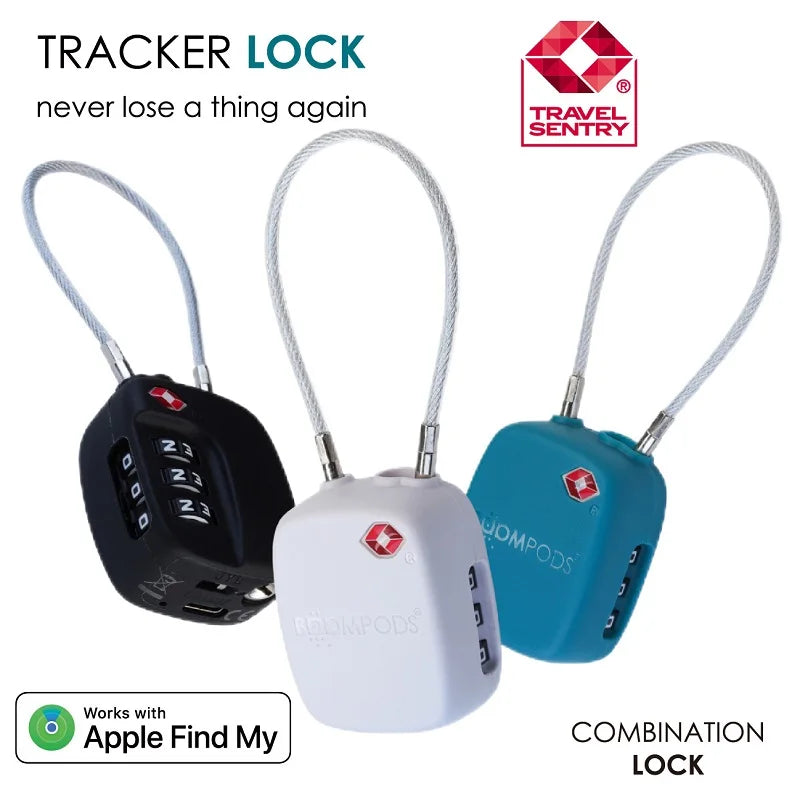 TSA Customs Code Lock Works With Apple Find My Smart Airtag Anti Loss ...