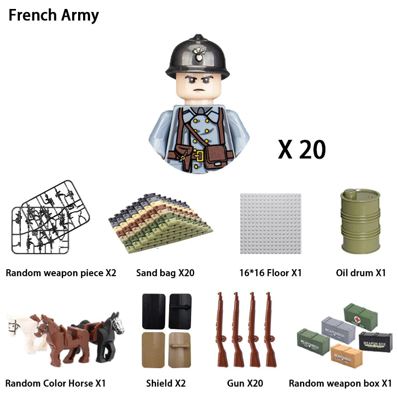 Military Building Blocks &ndash; Compatible With Lego Bricks