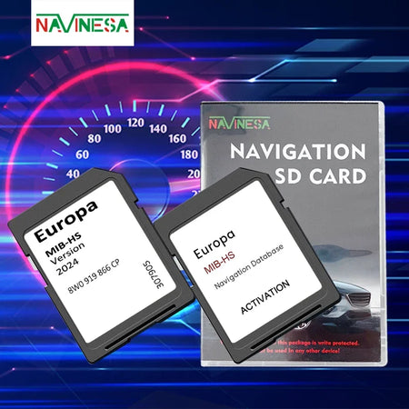 8W0919866CP &ndash; Europe Maps 2024 Update For Audi Navigation 2pcs for Audi MIB-HS