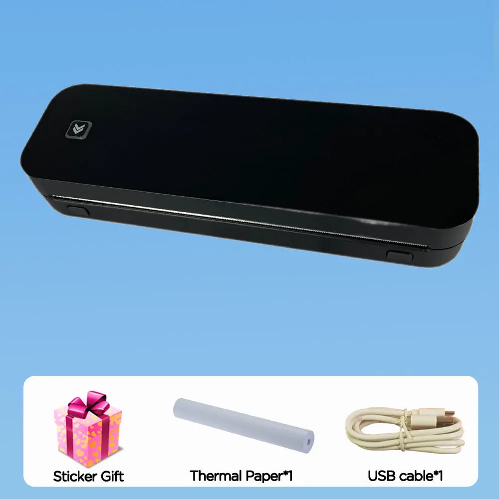 A4 Thermal Printer 203DPI &ndash; Inkless Bluetooth Printing black printer