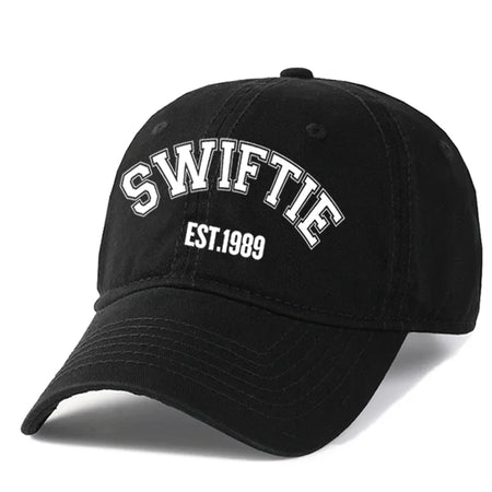 SWIFTIE Pink Letter Print Unisex Baseball Cap black / Adjustable 55-58cm