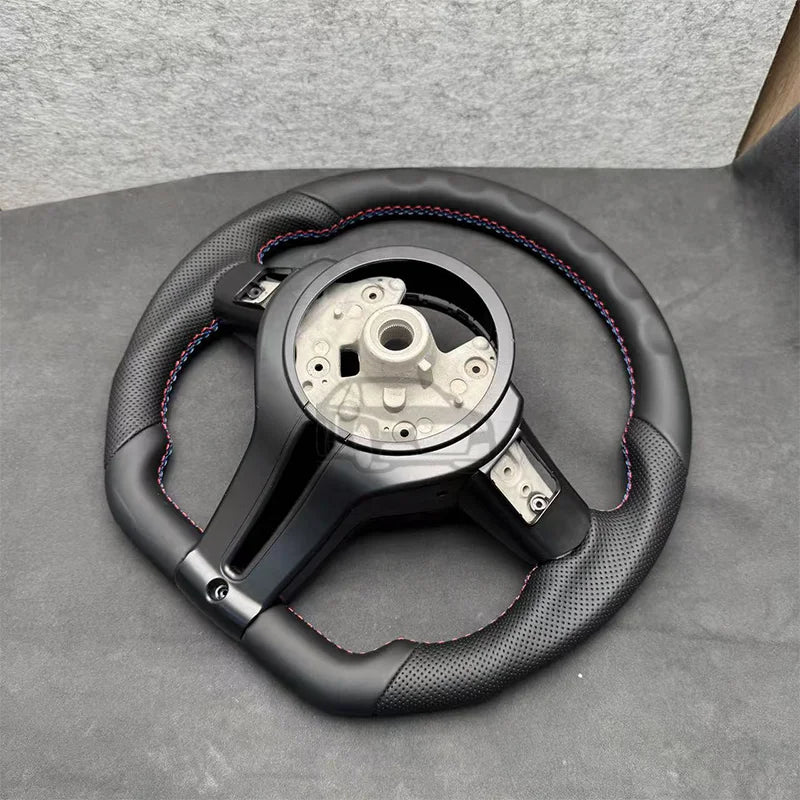 BMW Steering Wheel Leather Perforated Tricolor for F01-F12, F20-F21, X5, X6