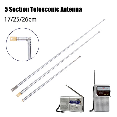 Telescopic Metal FM AM Radio Antenna &ndash; High Signal Reception