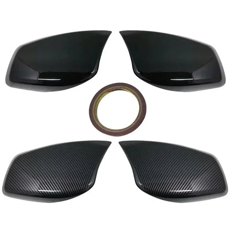 Rearview Mirror Cover Cap Carbon Fiber / Black for BMW 5 Series E60 E61 E63 E64 2004-2008 Car accessories by InterCyprus Trading Ltd