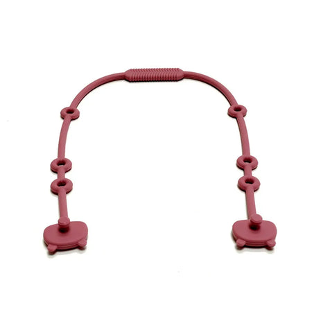 Baby Pacifier Chain &ndash; Anti-Drop Silicone Design burgundy