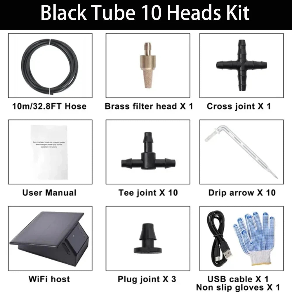 LYAI-03 &ndash; Solar WiFi Irrigation Timer Kit App Controlled 10M kit