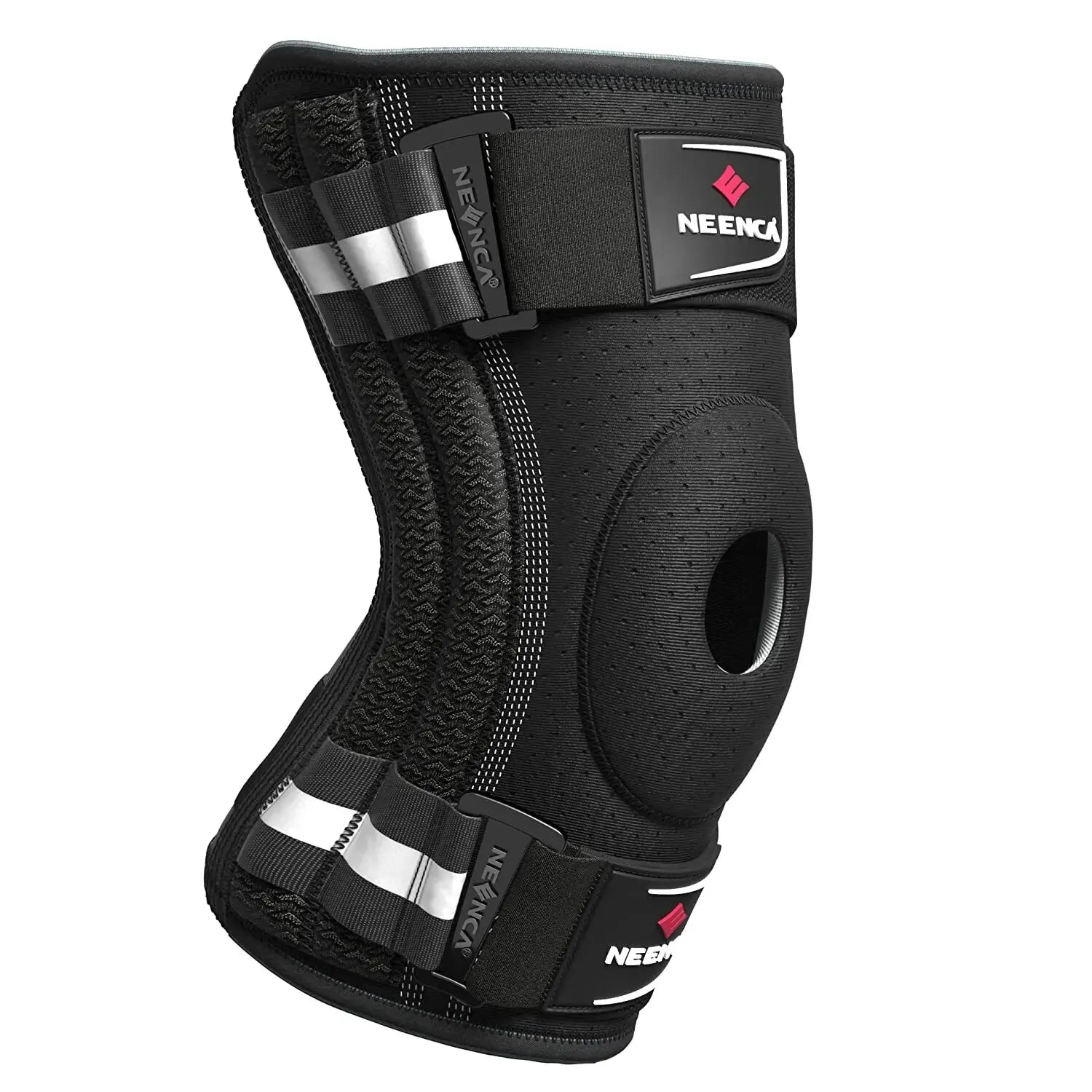 NEENCA Knee Brace for Knee Pain Knee Support with Side Stabilizers Men&amp;Women Arthritis Meniscus Tear ACL PCL Runner Sports