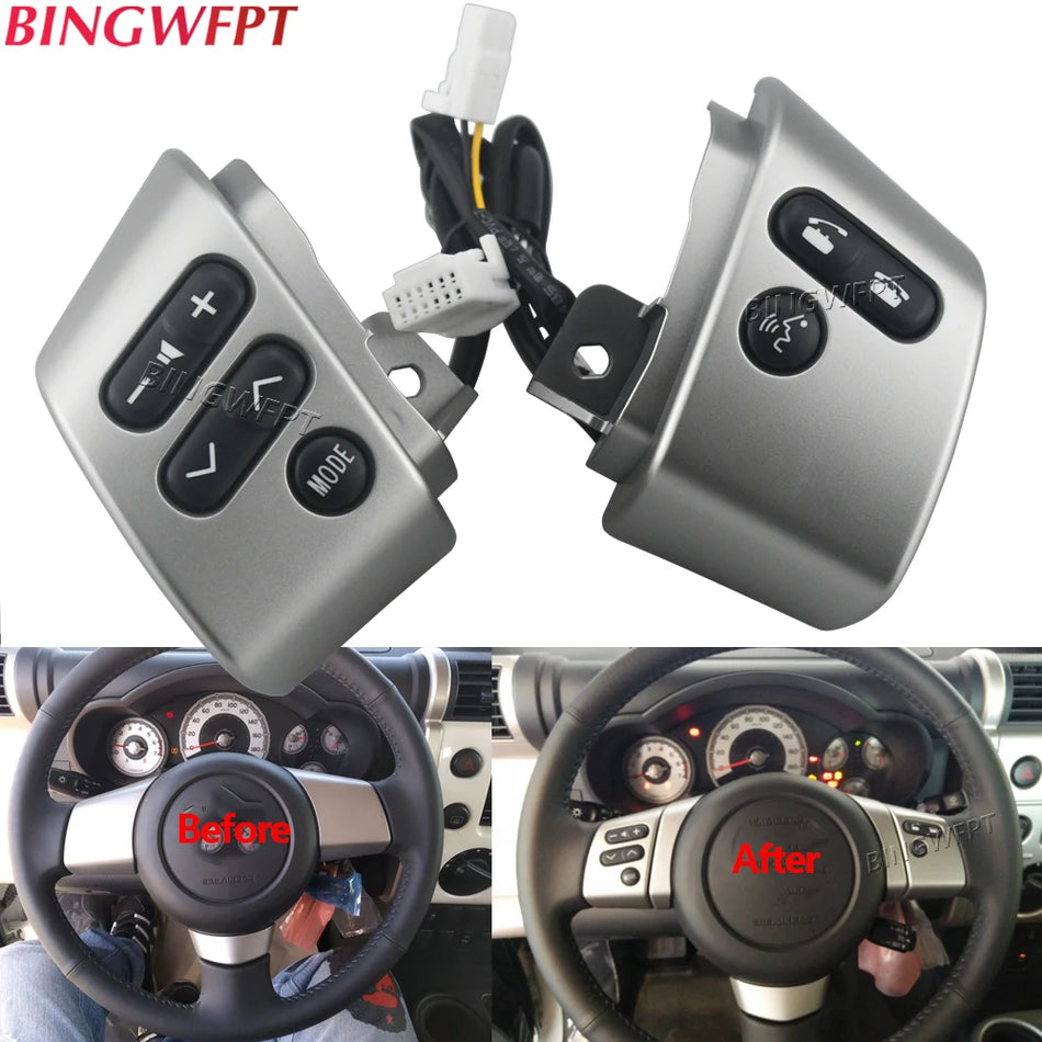 Comenzi audio pe volan pentru controlul luminii și volumului pentru Toyota FJ Cruiser