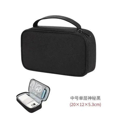 Fashion Organizer Bag Pouch &ndash; Waterproof Travel Case Black - M