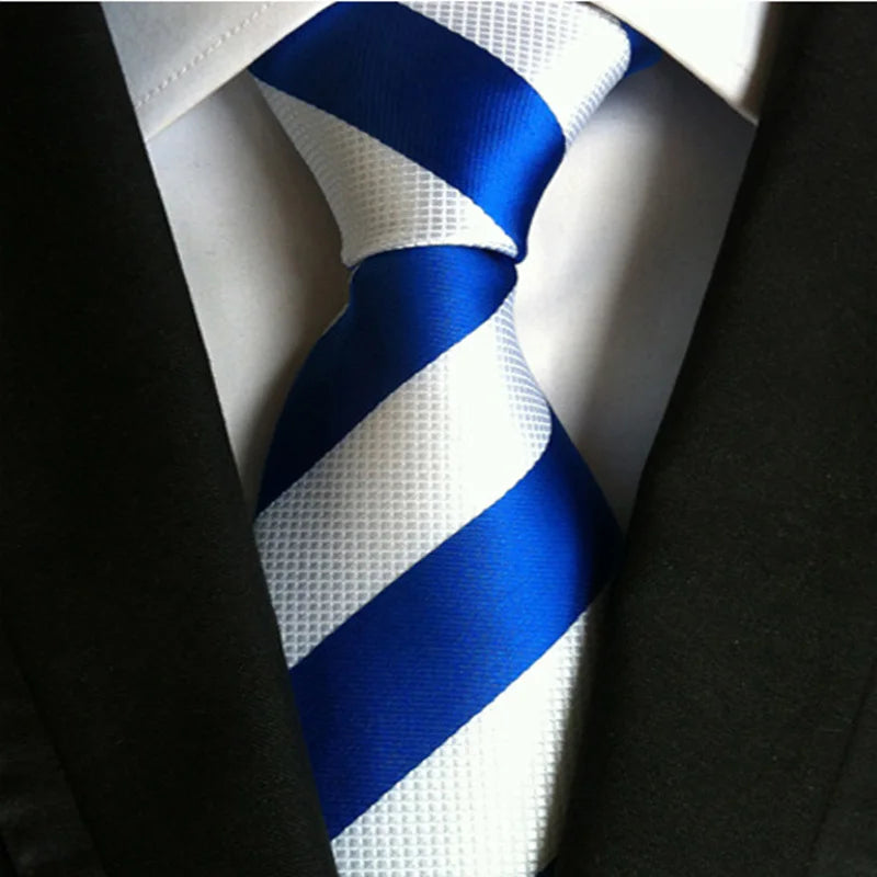 Luxury Striped Floral Tie for Men - 68 Colours Available