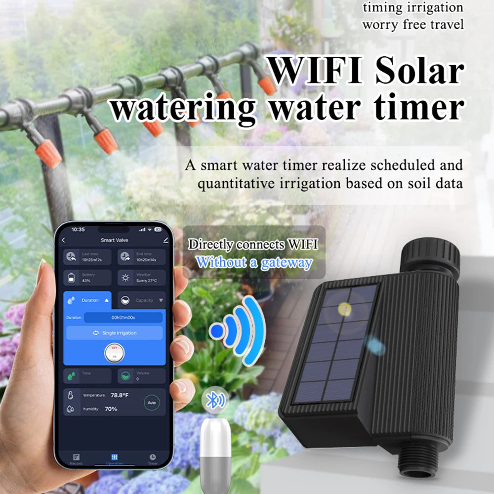 Smart WiFi Solar Watering Timer