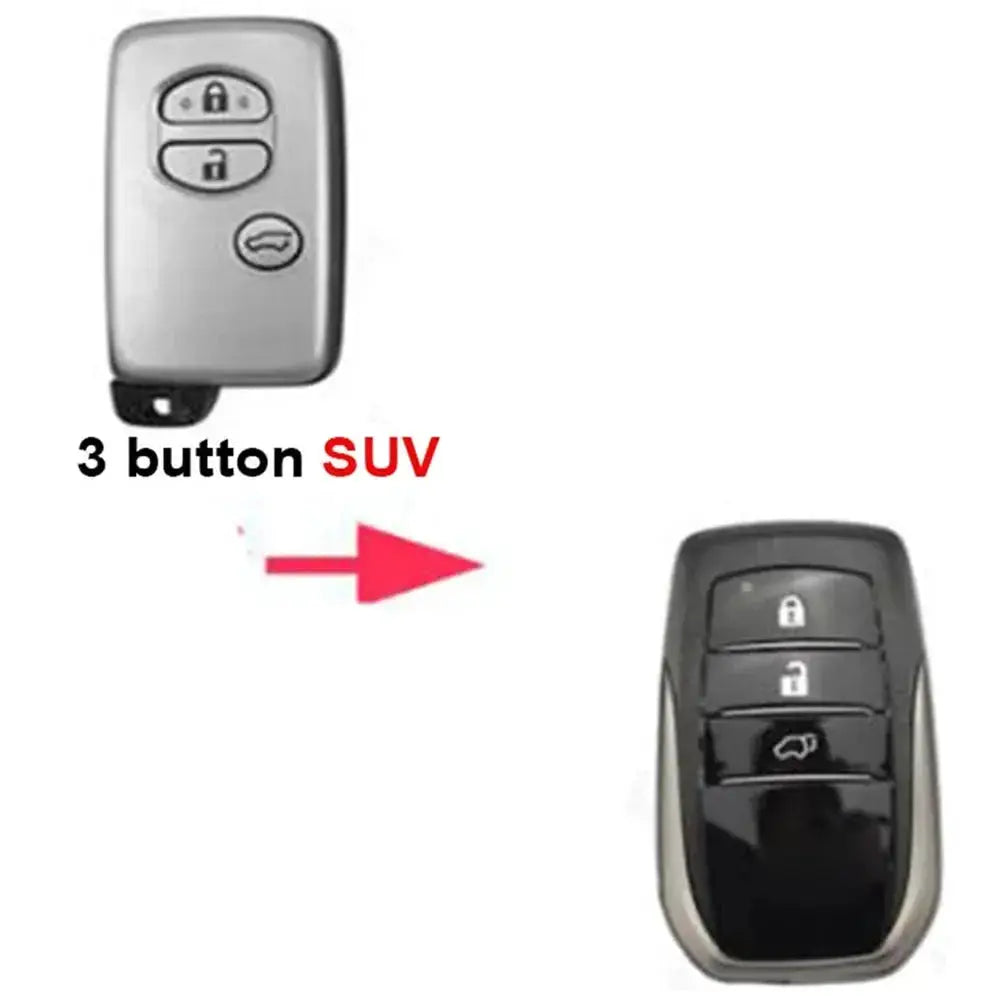 2/3/4 Buttons Modified Flip Key Case for Toyota 2008-2023 Land Cruiser 200 Prado 150 LC200 LC150 Remote Control Key Upgrade by InterCyprus Trading Ltd