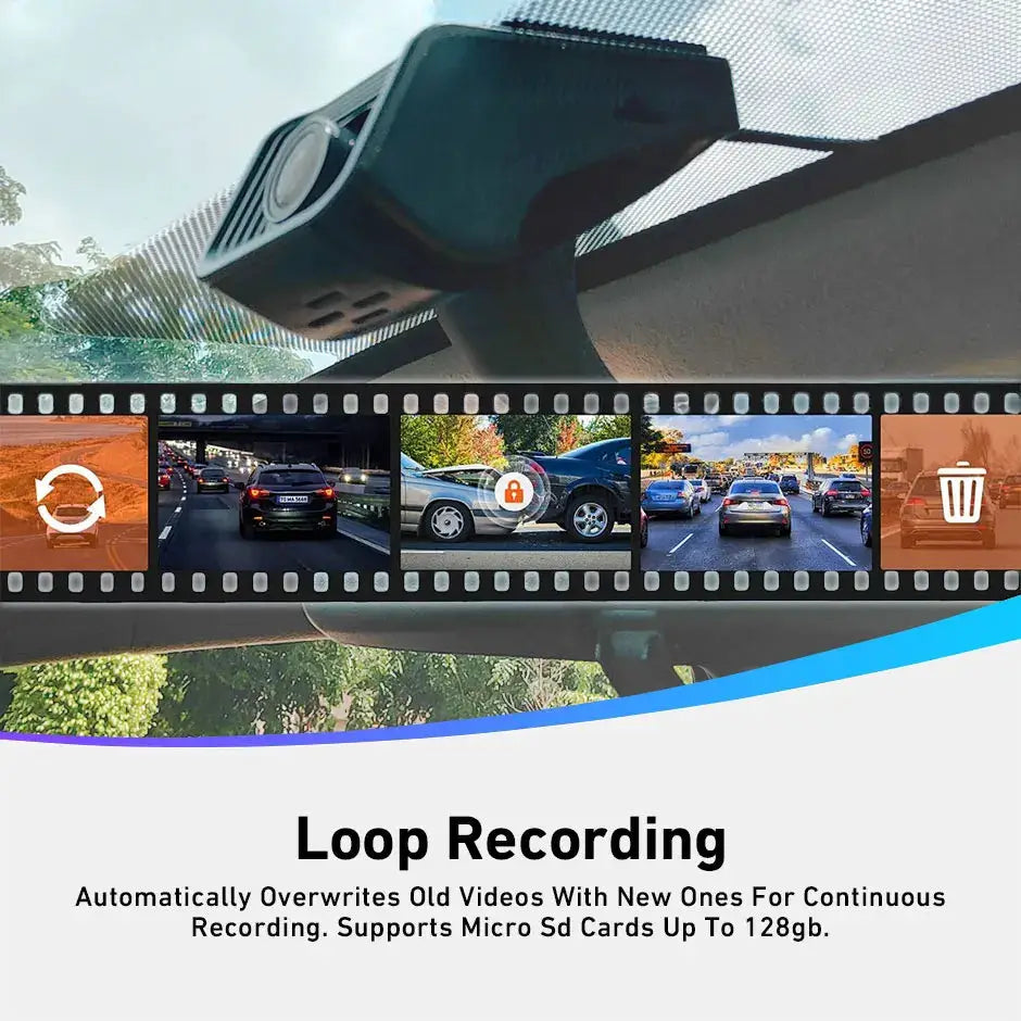 Full HD 1080P Dash Cam For Cars With Loop Recording And 128GB Support by InterCyprus Trading Ltd