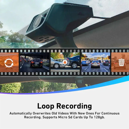 Full HD 1080P Dash Cam For Cars With Loop Recording And 128GB Support by InterCyprus Trading Ltd