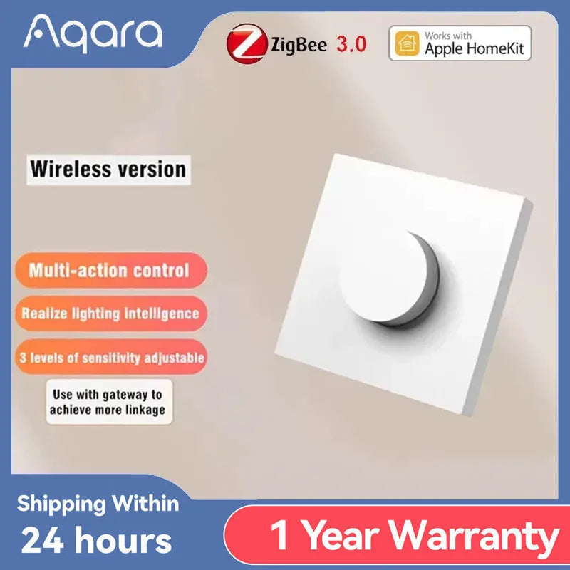 Inteligentny ściemniacz Aqara H1 Zigbee 3.0 bezprzewodowy kontroler światła obrotowy