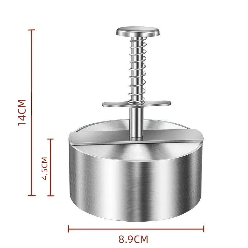 Hamburger Patty Maker Press &ndash; Eco-Friendly Stainless Steel Design Diameter 8.9 CM