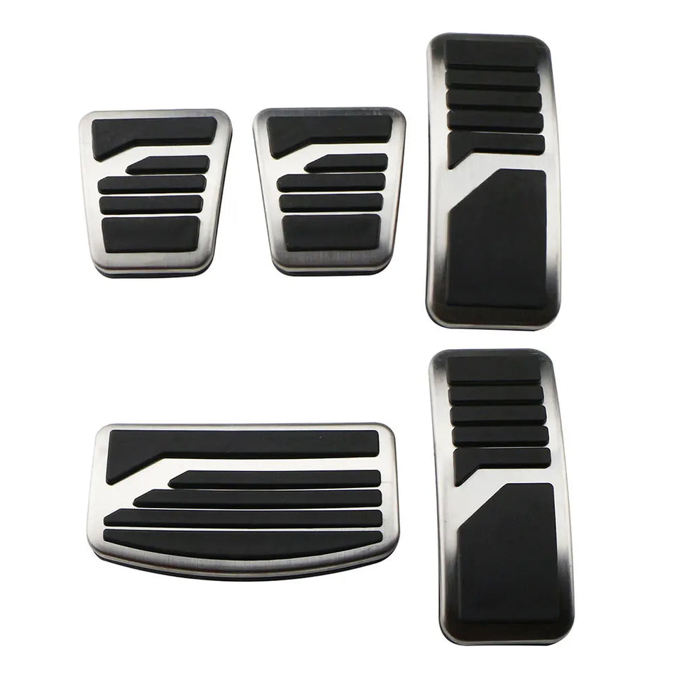 Mitsubishi Outlander Pedal Covers for Gas, Brake, Clutch, Brushed Stainless