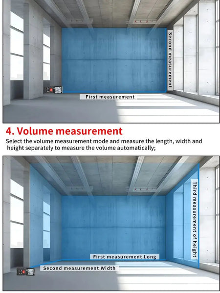 SNAKOL Professional Laser Distance Meter with Range Options up to 120m