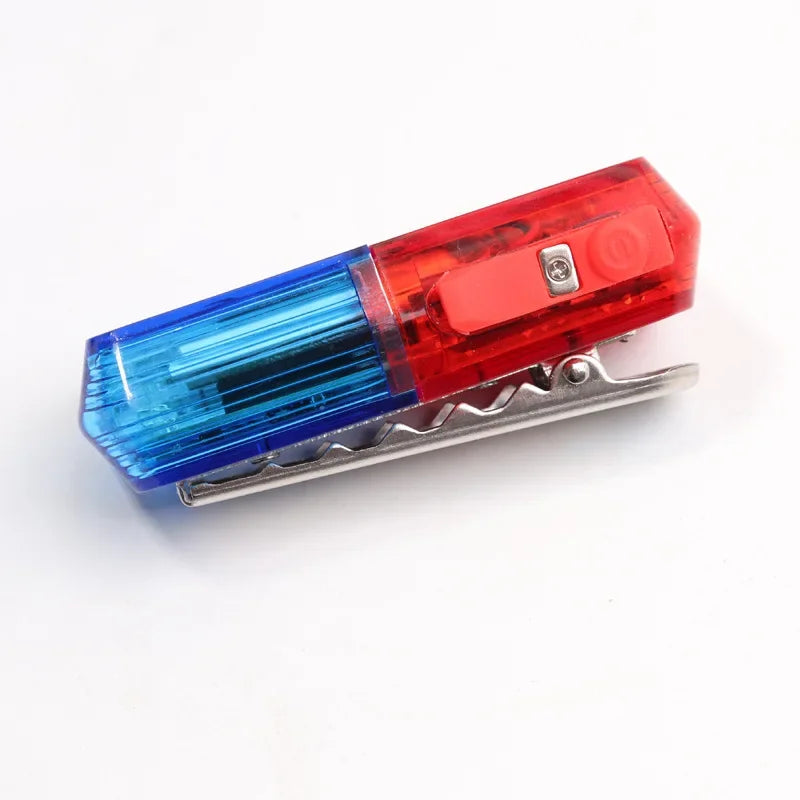 LED Red and Blue Warning Shoulder Light &ndash; Waterproof Battery