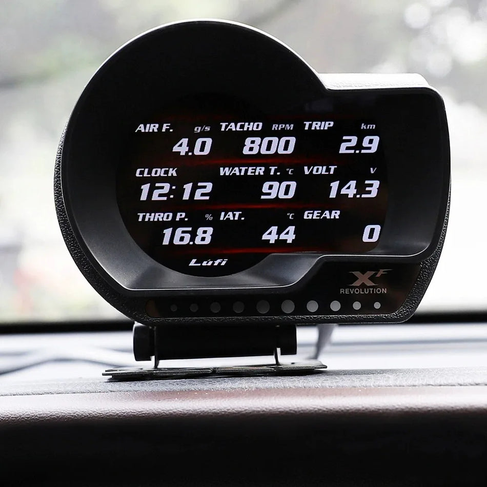 Auto Galvas Augšējā Displeja Ar Digitālo LCD Instrumentu, OBD HUD Uzlabojums