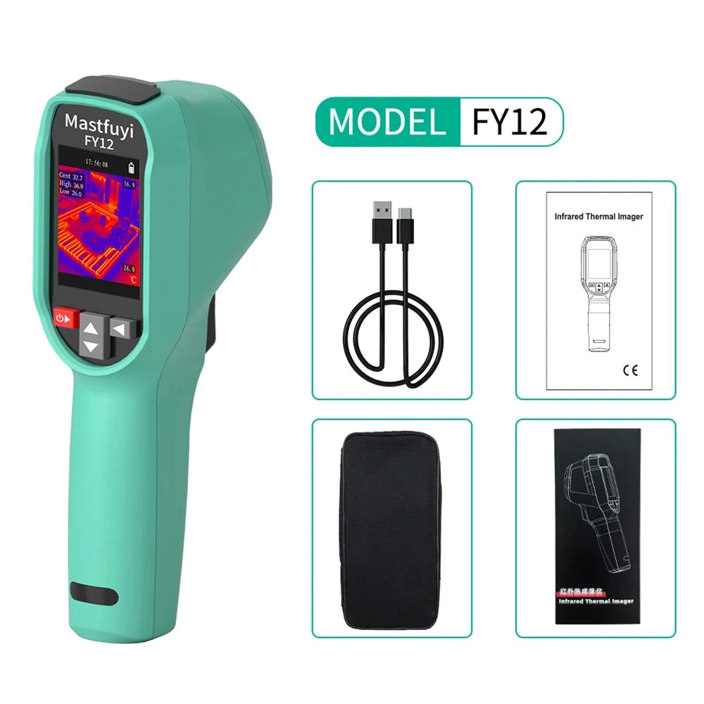 Advanced MASTFUYI Handheld Thermal Imaging Camera with Rechargeable Battery, Waterproof &amp; Dustproof, -20u2103 to 550u2103 Range FY12