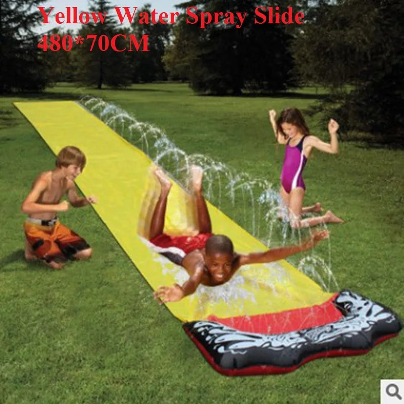 Outdoor Garden Racing Double Water Slide Mat &ndash; Endless Summer Fun 500422