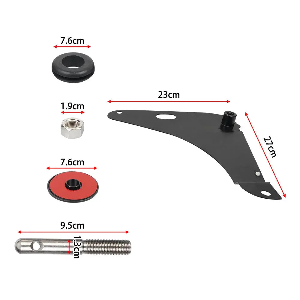 For Dodge Challenger 2008 2009 2010 2012 2013 2014 2015 2016 Black 82214260AC 82214260AB Hood Pins Kit by InterCyprus Trading Ltd