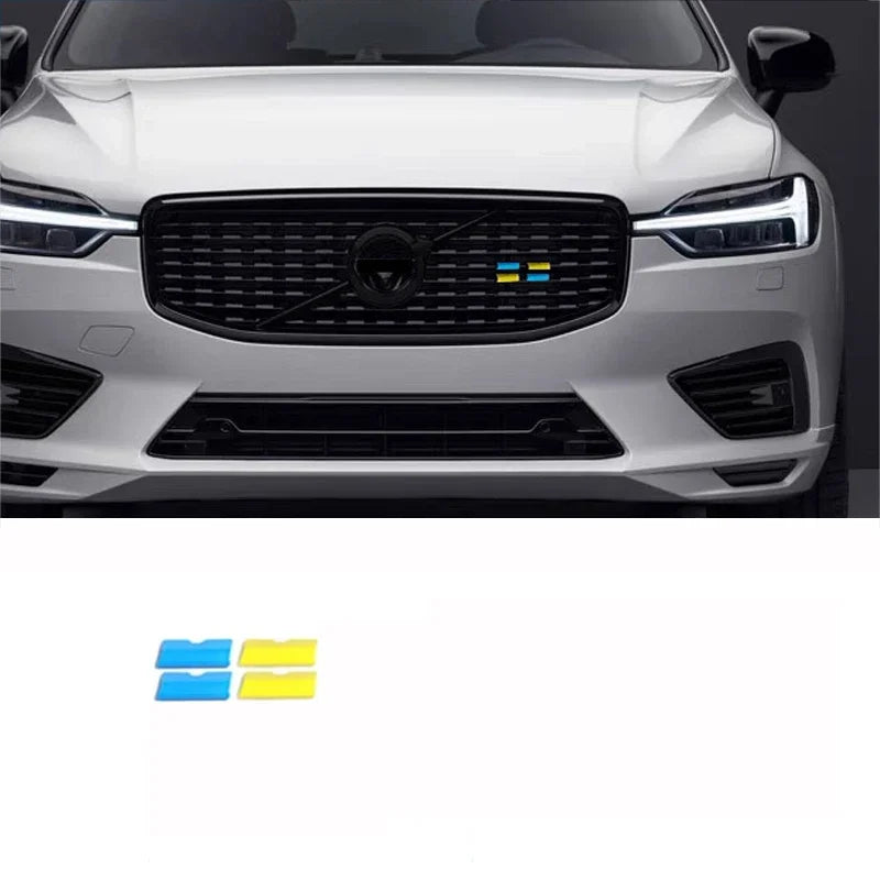 Volvo Car Accessories: Stylish Mesh Grille Decorative Strips for XC60, S90, XC40, XC90, V40, S60, V60, V90, V60CC, V90CC Models 4pcs / xc40 2018-2024