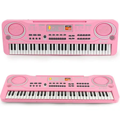 Kids Electronic Piano Keyboard &ndash; Portable 61 Keys with Microphone