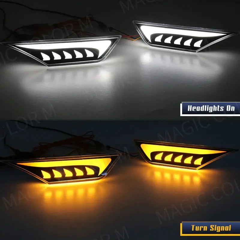 2Pcs Turn Signal Light LED Side Marker for Honda Civic 2016 2017 2018 2019 2020 2021 Car Fender Position Lamp White Yellow 12V by InterCyprus Trading Ltd
