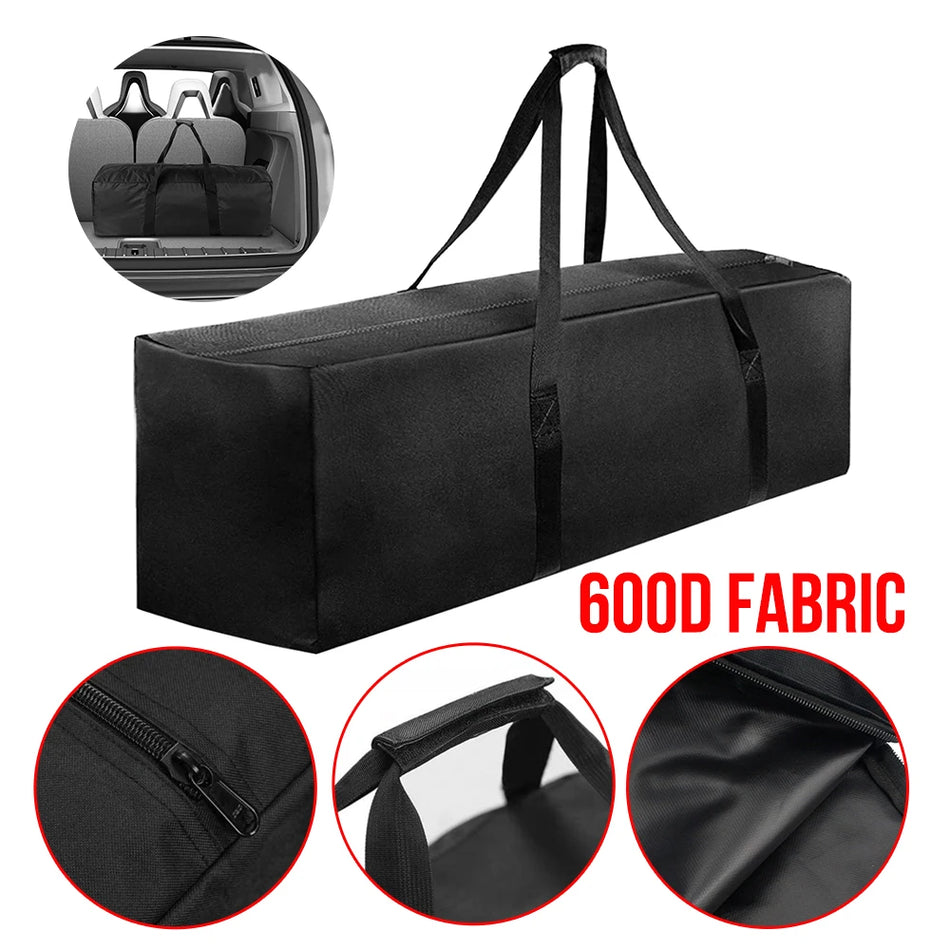 Black Car Trunk Organizer 600D Oxford Cloth Storage Bag