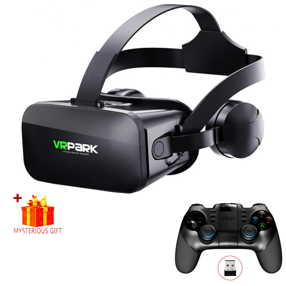 AyeBeau VRpark 3D Virtual Reality Headset for Smartphones Headphone Remote C / CHINA