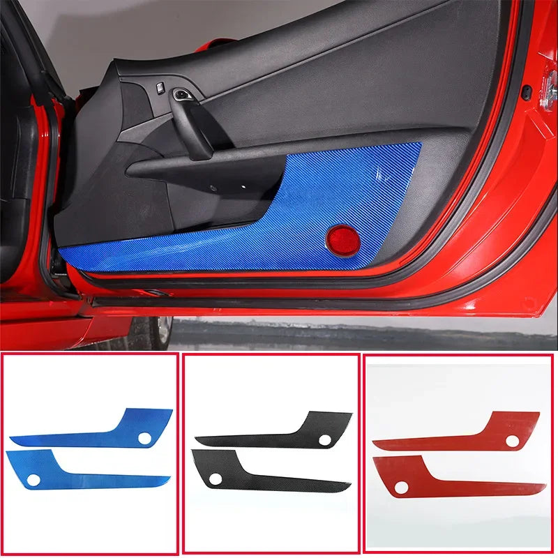 Mjukt kolfiber Corvette C6 dörrpanel stötfångarskydd