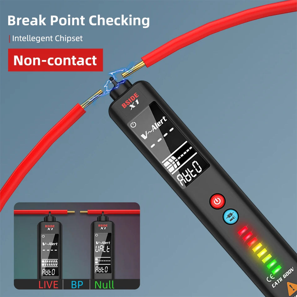 BSIDE X1 EBTN Voltage Tester &ndash; Non-Contact Dual Range AC Voltage Sensor Pen