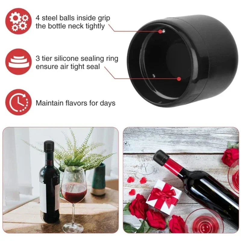 2/1PCS Vacuum Wine Bottle Stopper &ndash; Efficient Sealed Storage