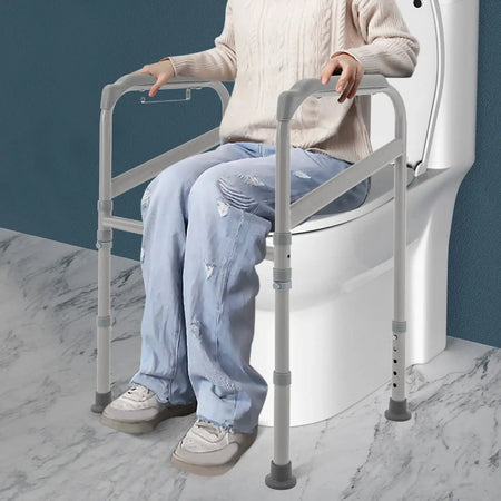 Adjustable Grab Bar for Bathroom &ndash; Drill-Free Non-Slip