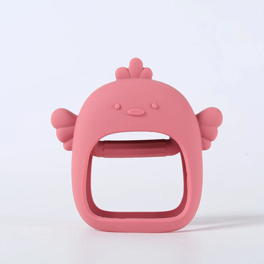 Silicone Baby Teething Toy &ndash; No Fall Design for Easy Handling D