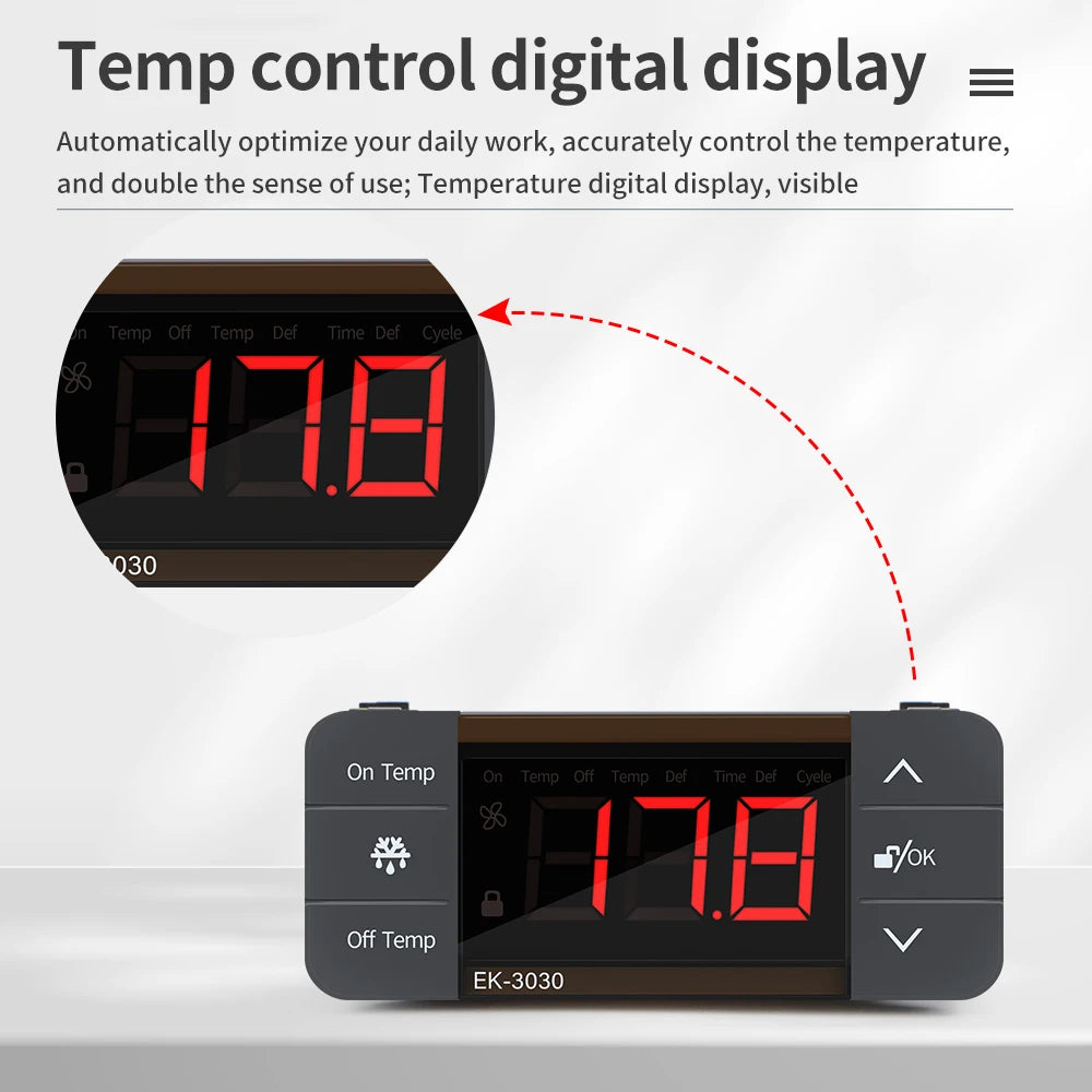 Digital Temperature Controller 220V &ndash; Defrost Thermostat
