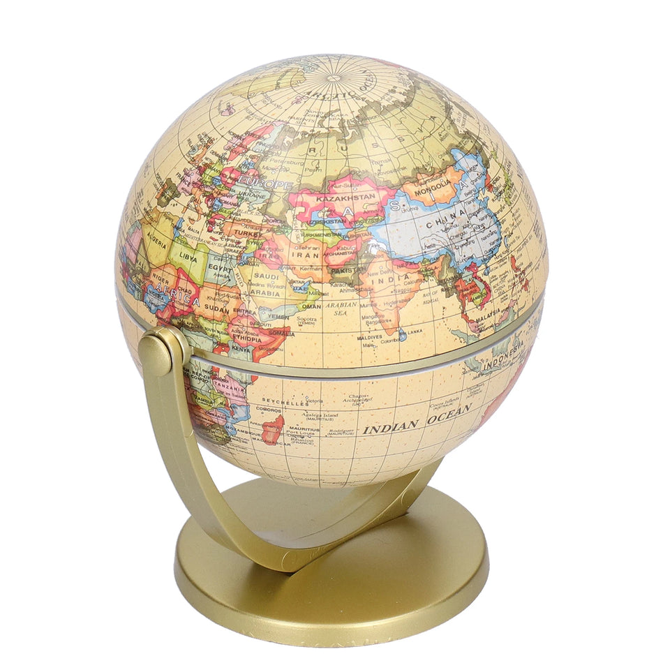 Mini World Map Globe English Edition &ndash; Rotating Globe
