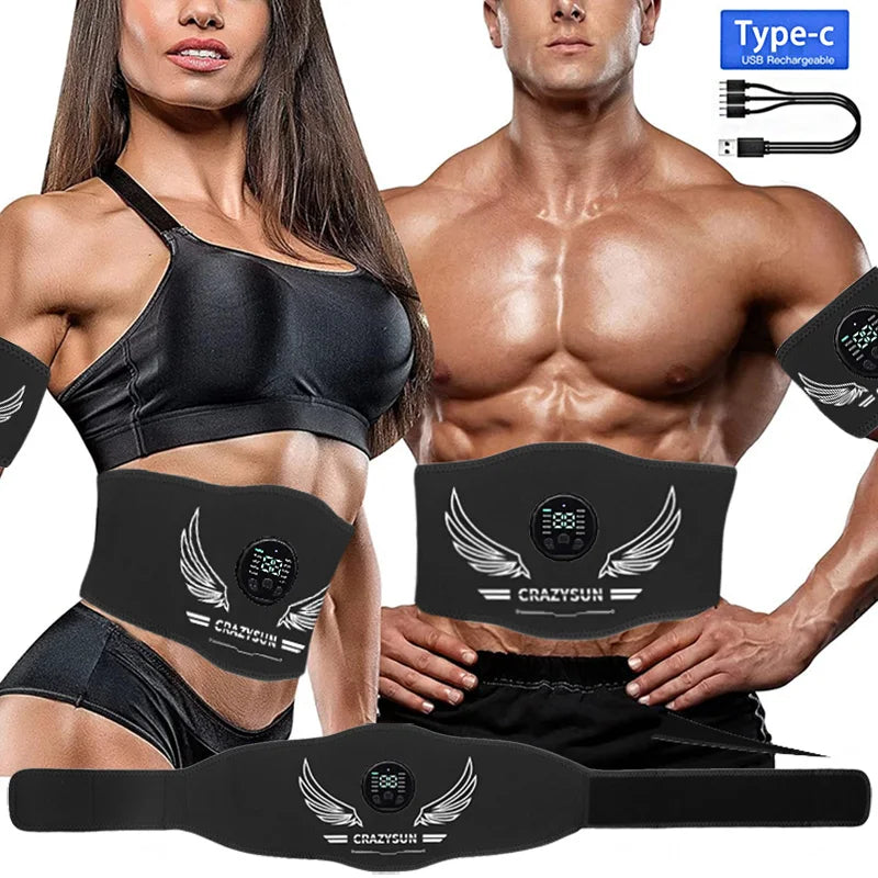 Brangdy Smart Muscle Toner EMS Abdominal &amp; Arm Stimulator Belt