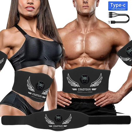 Brangdy Smart Muscle Toner EMS Abdominal &amp; Arm Stimulator Belt