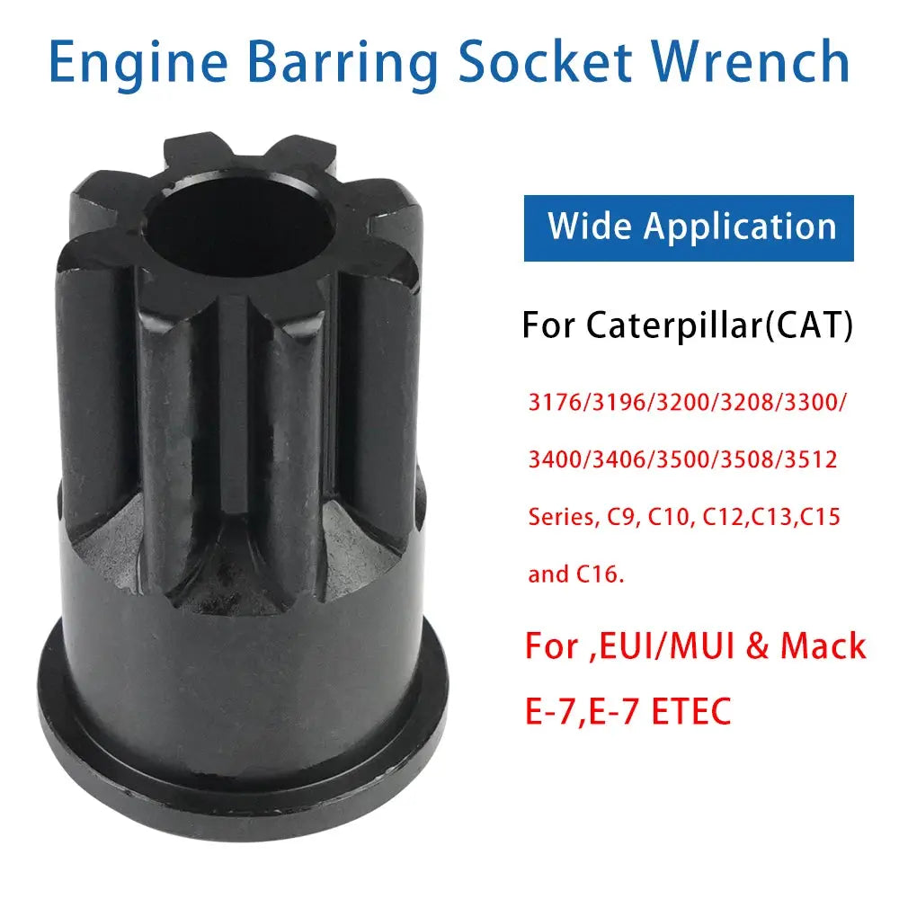 J-38587-A Engine Barring/Turning Socket Wrench Tool Fit for Caterpillar (CAT) EUI/MUI & Mack Engines, Replaces 9S9082 0508477 by InterCyprus Trading Ltd